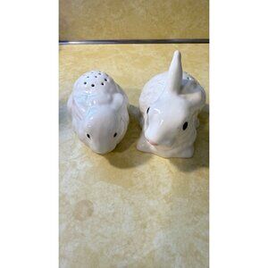 Vintage Ceramic Rabbit & Guinea Pig Salt & Pepper Shakers
